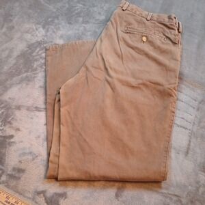 Peter Millar Pants Mens Size 36 Brown‎ 100% Pima Cotton Chino Preppy Golf Office
